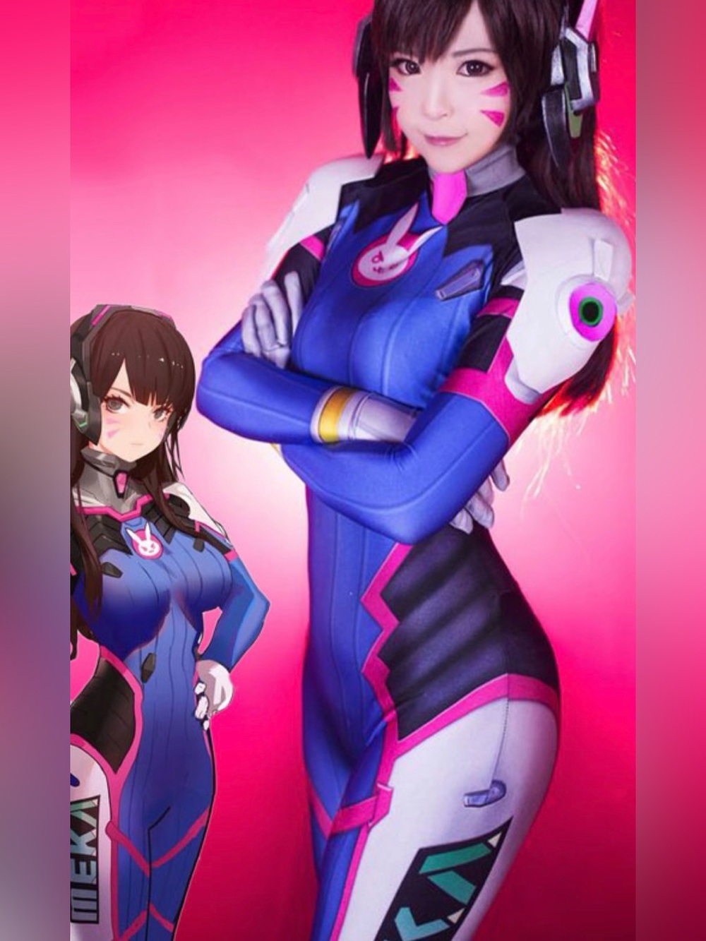 D.VA Overwatch Cosplay Zentai Full Body Suit Medium